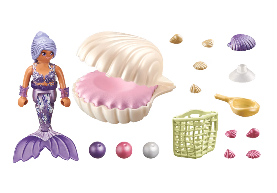 Sereia com Concha de Pérola
