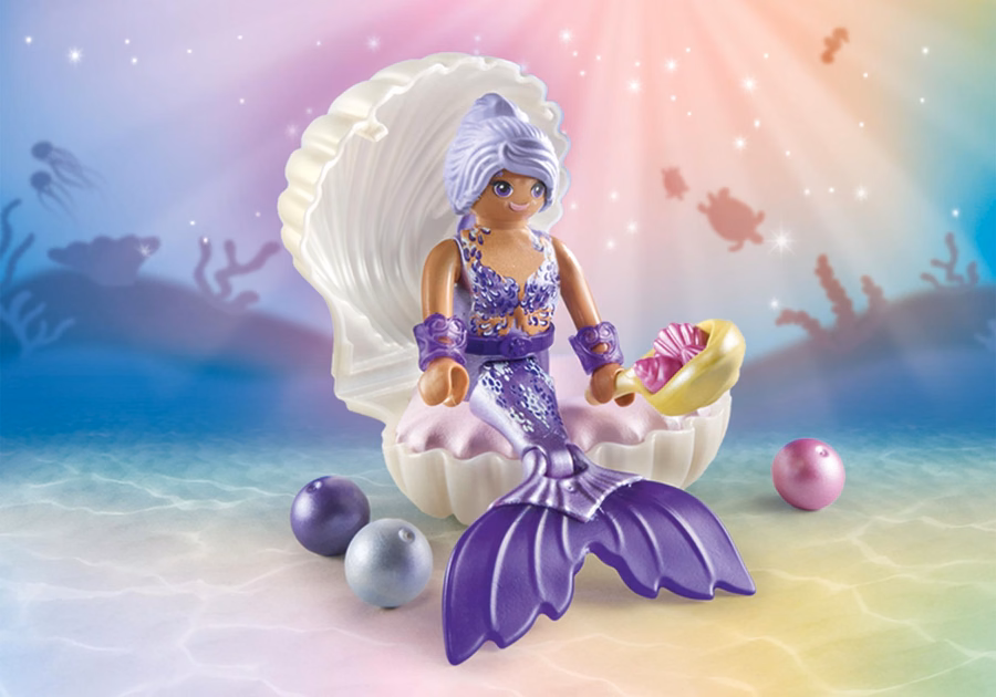 Sereia com Concha de Pérola