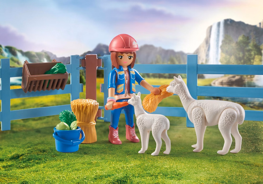 Estábulo para cavalos com Amelia e Whisper