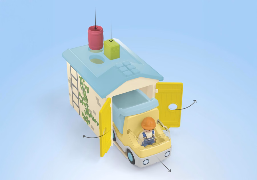 JÚNIOR: Caminhão de Construção com Garagem