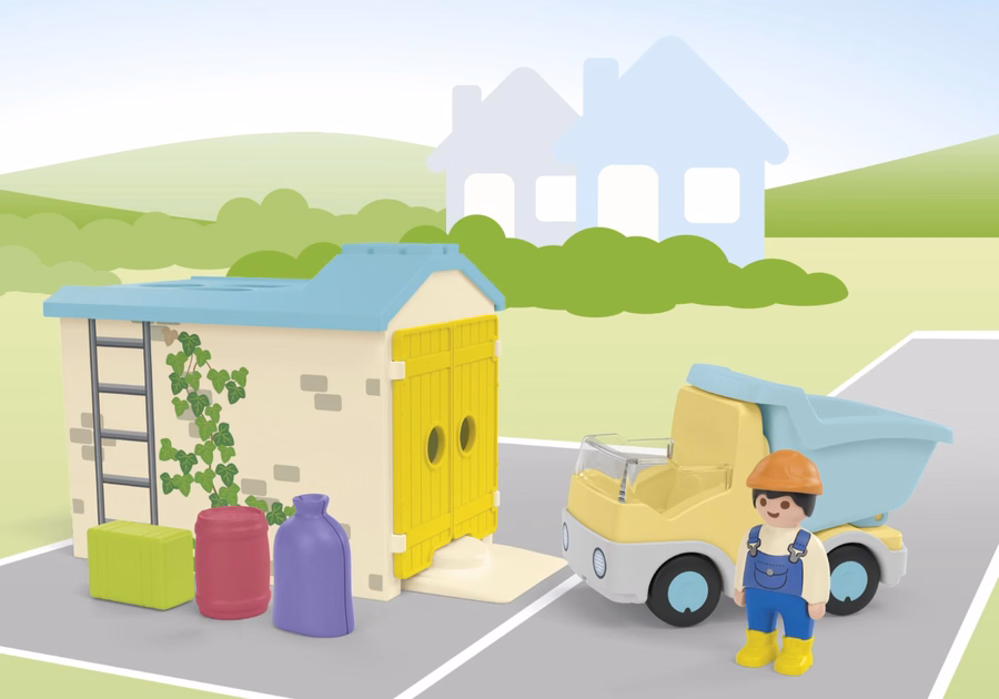 JÚNIOR: Caminhão de Construção com Garagem