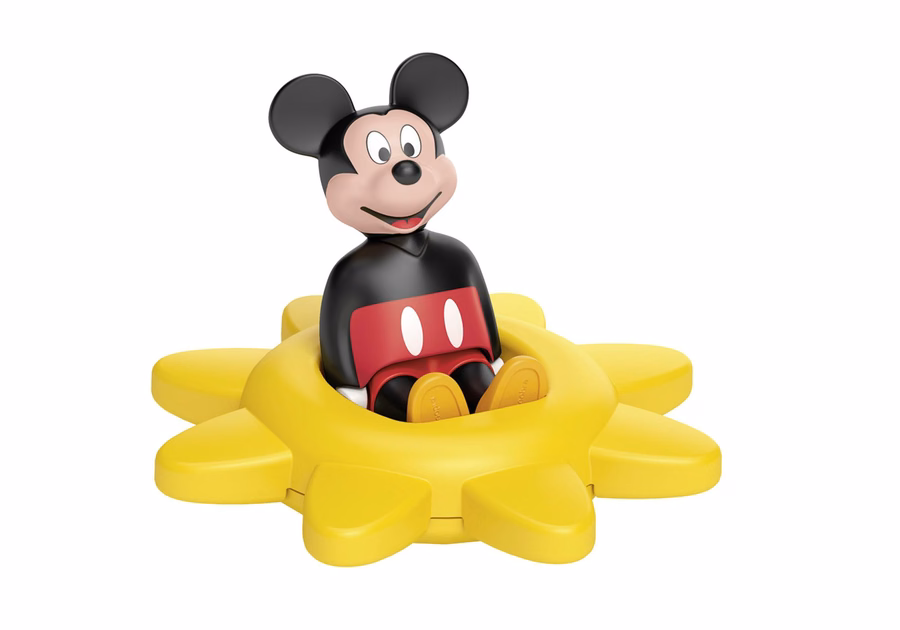 JUNIOR e Disney: Sol giratório do Mickey Mouse com chocalho