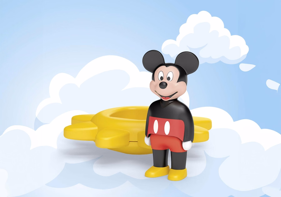 JUNIOR e Disney: Sol giratório do Mickey Mouse com chocalho