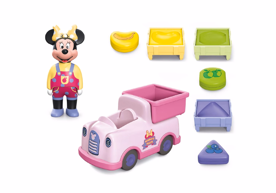 JUNIOR e Disney: O Caminhão de Frutas para Classificação por Cores da Minnie Mouse