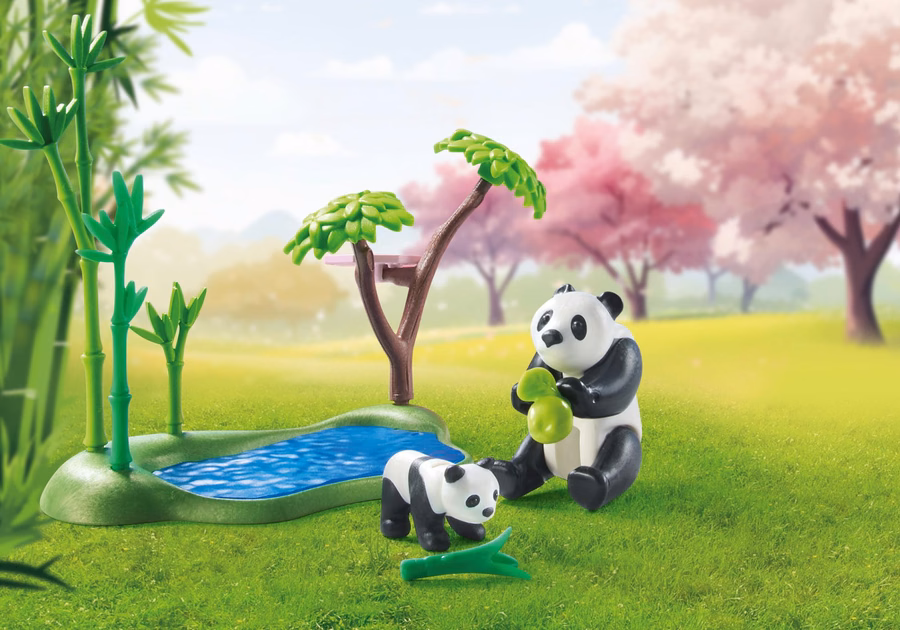 Jardim Asiático com Panda