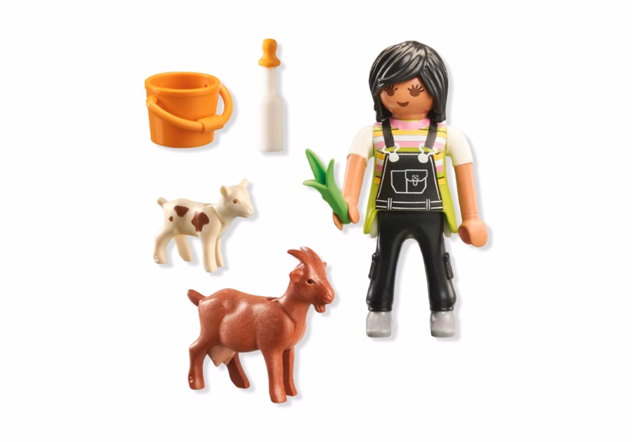 Mulher com cabras