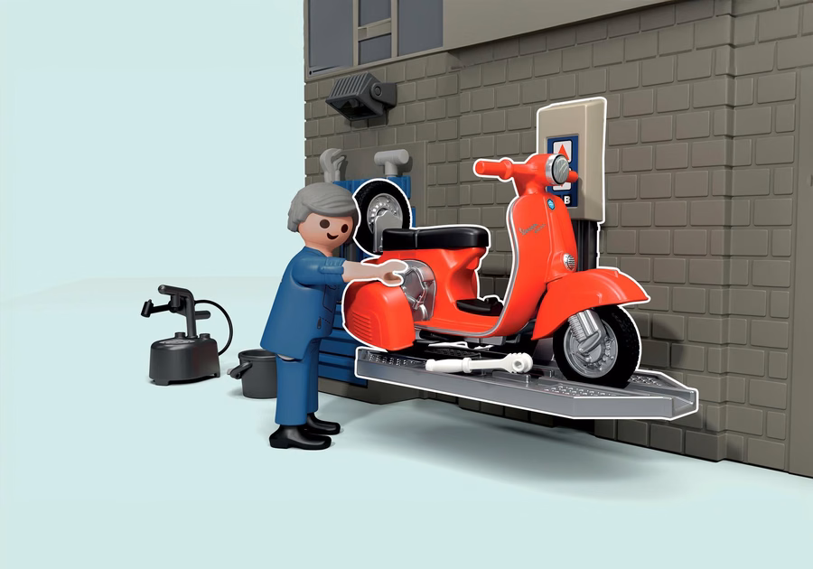 Garagem Vespa dos anos 60