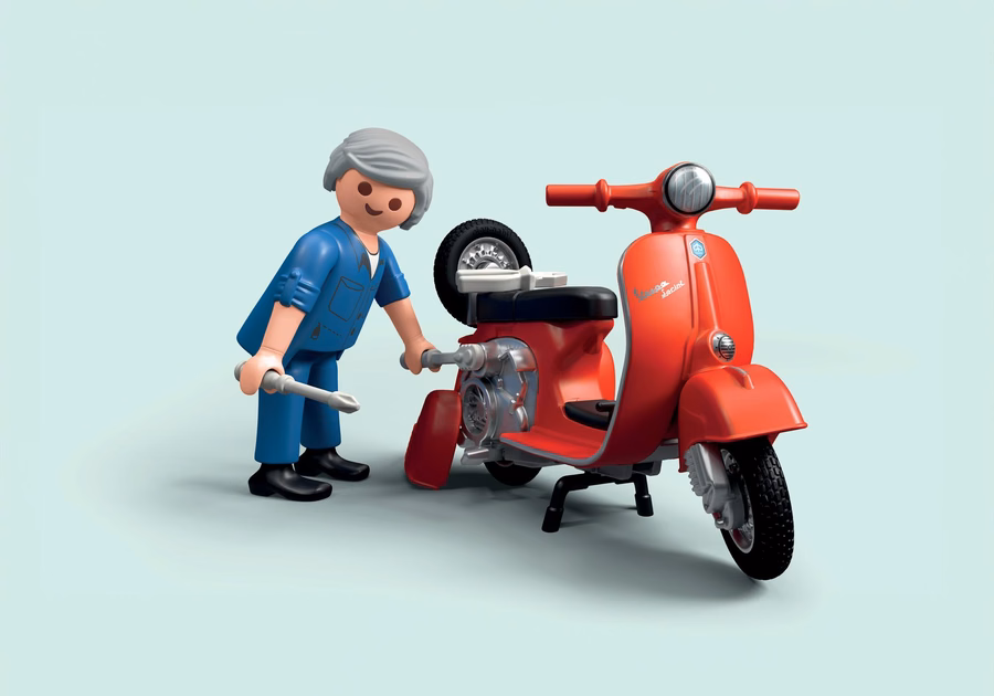 Garagem Vespa dos anos 60